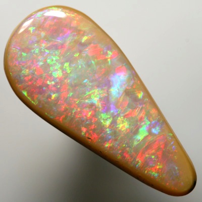 SOLID BOULDER OPAL Sparkling red, green and purpl fire. SEE VIDEO